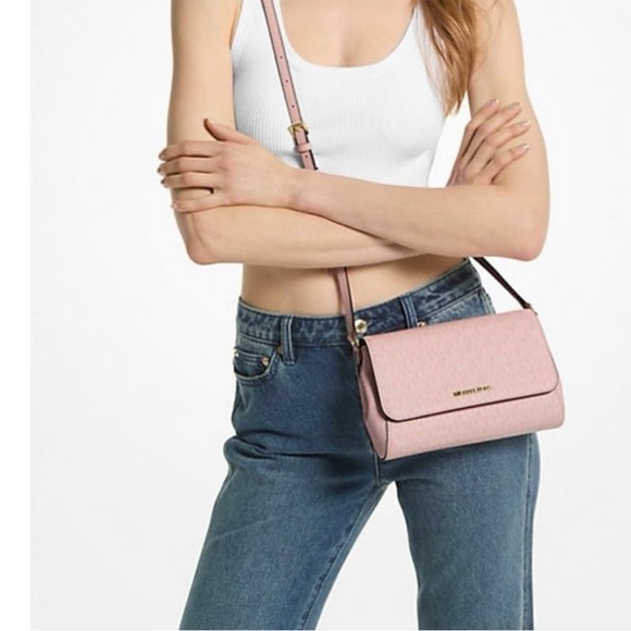 Michael Kors Handbags - Micheal Kors Medium Logo Convertible Crossbody Bag